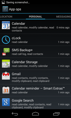 Privacy Guard 2.0 - Historyfunktion (Bild: Cyanogenmod)